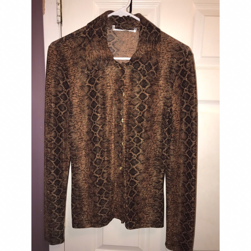 Reptile print dress